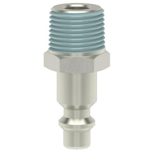 Serie ESAI DN 5.5 - Stecknippel mit konischem Außengewinde (Gewinde beschichtet)