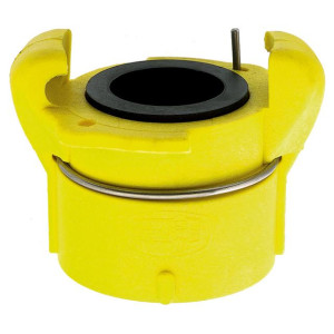 Female threaded couplings made of nylon