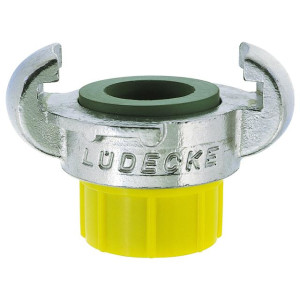 Claw male threaded couplings (DIN 3489) with plastic thread protection cap