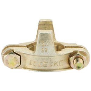 Hose clamps DIN 20039 B made of malleable cast iron, two-piece with loose tongues and securing claws