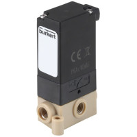 Type 0127 - 2/2 or 3/2-way rocker solenoid valve with...