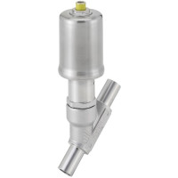 Type 2060 - Pneumatically operated 2/2-way angle seat valve with stainless steel actuator (285213)