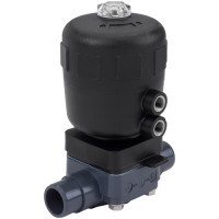 Type 2030 - Pneumatically operated 2/2 way diaphragm valve CLASSIC with plastic valve body (347366)