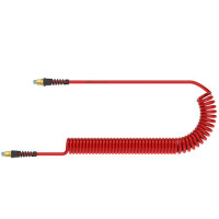 Luedecke PUR 65108 DVK - MODY spiral hoses fitted with swivel fittings on both sides