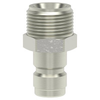 Luedecke ESHG 12 NA - Series ESHG DN 13 - Plug with straight male thread (internal taper DIN 3863)