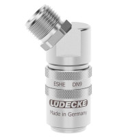 Luedecke ESHE 1615 A-45 - Serie ESHE DN 9 - Raccordo con maschio a 45° (conicità interna DIN 3863)