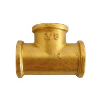 EWO T-piece (brass) with female thread, 3× G 3/8...