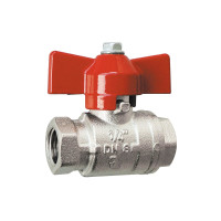 EWO mini ball valve with metal toggle, female thread, G...