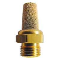 EWO silencer sintered bronze with hexagon (brass), G 1/4...