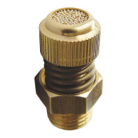 EWO silencer sintered bronze with knurled screw, G 1/2...