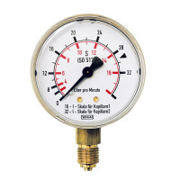 EWO pressure gauge for cylinder gases Ø 63,...