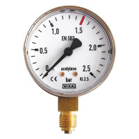 EWO pressure gauge for cylinder gases Ø 63,...