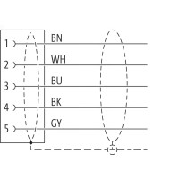 CAM12.A5-11233012 Cable with open-ended wires (11233012)