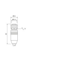 CAM12.A12-11232652 Cable with open-ended wires (11232652)