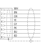 CAM12.A8-11233255 Cable with open-ended wires (11233255)