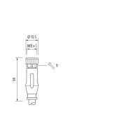 CAM8.A8-11232587 Cable with open-ended wires (11232587)