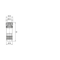 CAM12.A5-11249506 Field-wireable connector (11249506)