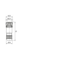 CAM12.A5-11249505 Field-wireable connector (11249505)