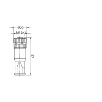 CAM12.A5-11249501 Field-wireable connector (11249501)