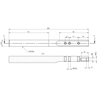 Mounting rod with mounting plate holder 250 mm Mounting accessories (11707698)