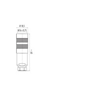 CAM16.7S-11705197 Cable with open-ended wires (11705197)