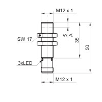 IR12.D06L-F50.GP2I.7BF/A014 Sensori di distanza induttivi (11236711)