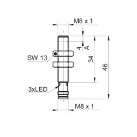 IR08.D03L-F46.GP1I.7SL Induktive Abstandssensoren (11193947)