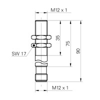 IPRM 12I9504/S14 Induktiver Hochpräziser Wegaufnehmer (11017454)