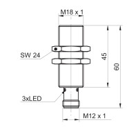 IR18.D03K-F60.UA1E.7FO/B015 Sensores de medida inductivos (11158155)