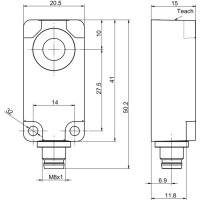 UF200.P50-GP2J.72N Ultrasonic proximity sensors (11708329)