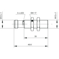 UR12.P50-GP2C.7BF Ultrasonic proximity sensors (11704836)