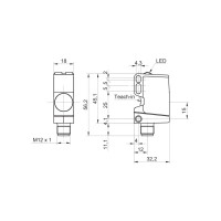 U500.RA0.2-GP1J.72F Ultrasonic retro-reflective sensors (11200634)