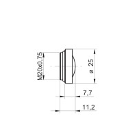 ZLENS-OCS.9MM Lentes / aberturas / tapas de vidrio (11224614)