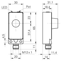 UNDK 30U9113/S14 Ultrasonic distance measuring sensors (10119437)