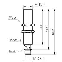 UNAR 18I6912/S14G Détecteurs de mesure de distances (10162125)