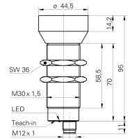 UNAM 50U6121/S14 Ultraschall Distanz messende Sensoren (10131880)