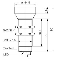 UNAM 50I6121 Ultrasonic distance measuring sensors (10134142)