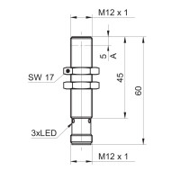 IR12.D06L-Q60.UAME.7BF Détecteurs de distance inductifs (11135332)