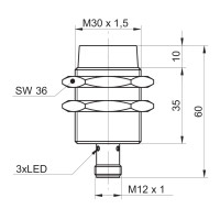 IR30.D24L-N60.UA1E.7BO Sensori di distanza induttivi (11179050)