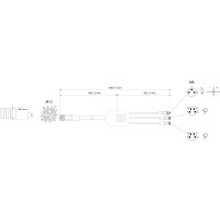 Multi headed cable Type E2 Eclairage / Accessoires déclairage (11701465)