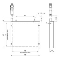 FLDL-TP-Si85x77-W Eclairage / Accessoires déclairage (11086538)