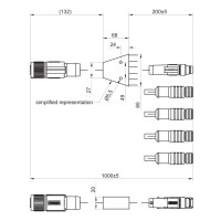 Multi headed cable Type C4 Illumination / Illumination accessories (11207777)